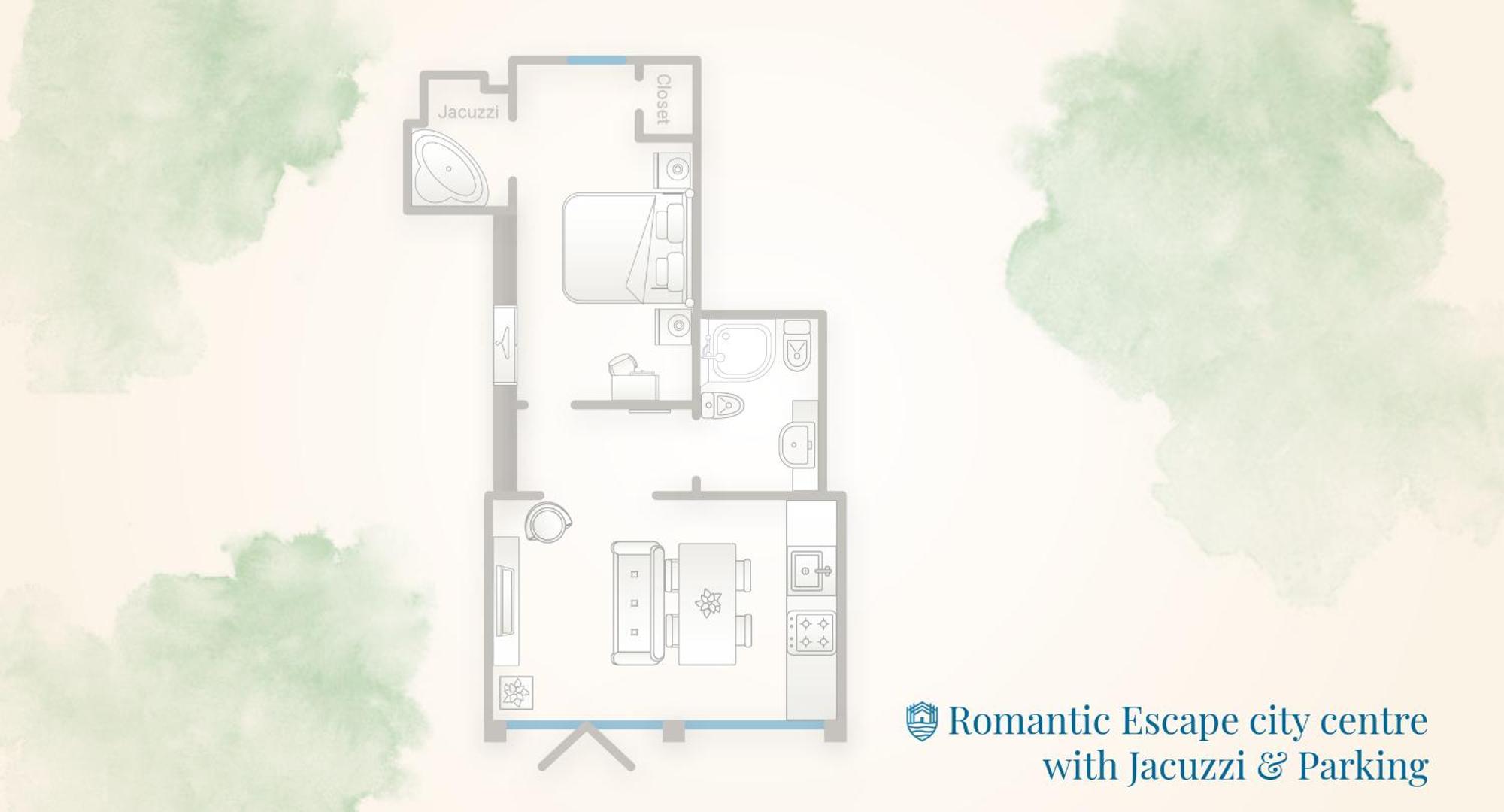 Romantic Escape City Centre With Jacuzzi & Parking By Rent All โกโม ภายนอก รูปภาพ